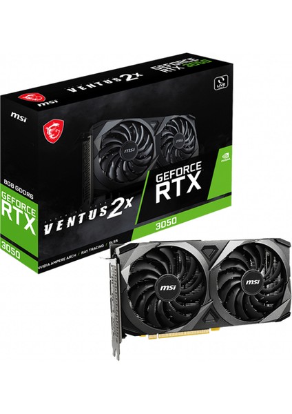 Geforce Rtx 3050 Ventus 2x 8gb Gddr6 128BIT Nvıdıa Ekran Kartı