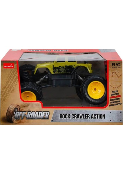 1:18 Rock Crawler Uzaktan Kumandalı Aksiyon Aracı 07544 Yeşil