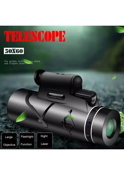 50X60 Monoküler Teleskop Güçlü Süper Zoom Hd Uzun Menzilli Fmc Işık Gece Görüş Bak4 Akıllı Telefonlarda Dış Mekanlar Içın (Yurt Dışından) modelleri