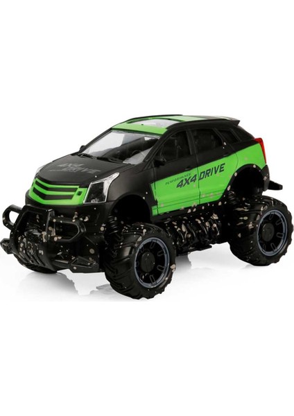 1:18 Uzaktan Kumandalı 4x4 Crazy Off-Road Araba 32121 Yeşil Siyah