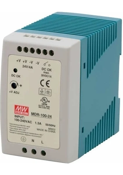 Mean Well  MDR-100-24  24VDC 4.0AMP Dın Rail   Güç Kaynağı