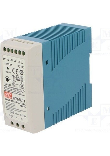 Mdr-60-12 12VDC 5.0AMP Dın Rail Güç Kaynağı