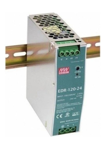 EDR-120-24 24VDC 5.0AMP Dın Rail Güç Kaynağı