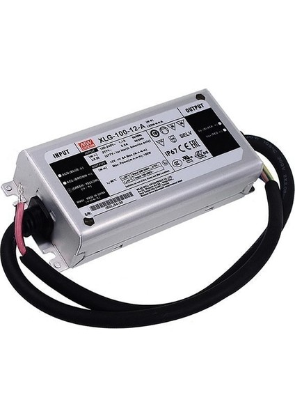 Mean Well  XLG-100-12-A  	12VDC,8.0AMP,CURRENT ADJ.,(8.4~12VDC Cc)   Güç Kaynağı