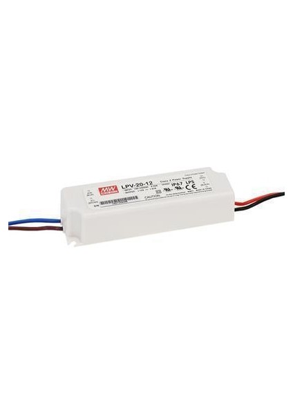 Lpv-20-12 12VDC 1.67AMP IP67 Güç Kaynağı