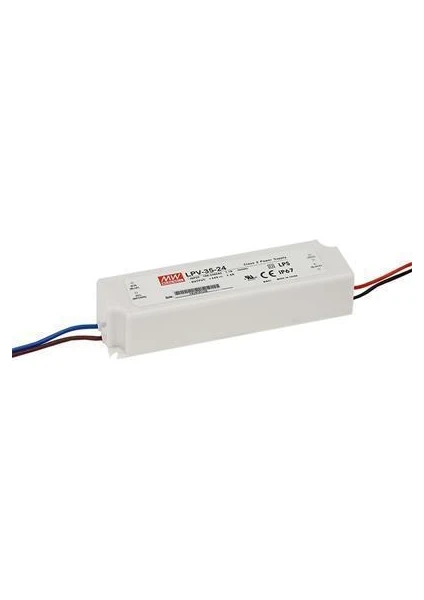 Mean Well  Lpv-35-24  	24VDC 1.5AMP IP67   Güç Kaynağı