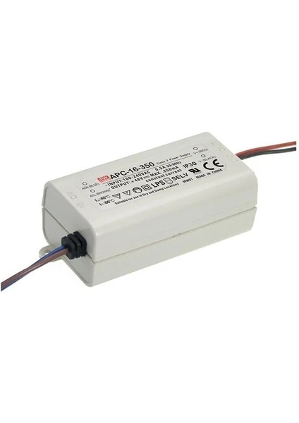 Mean Well  APC-16-350  12~48VDC 350MA IP30   Güç Kaynağı