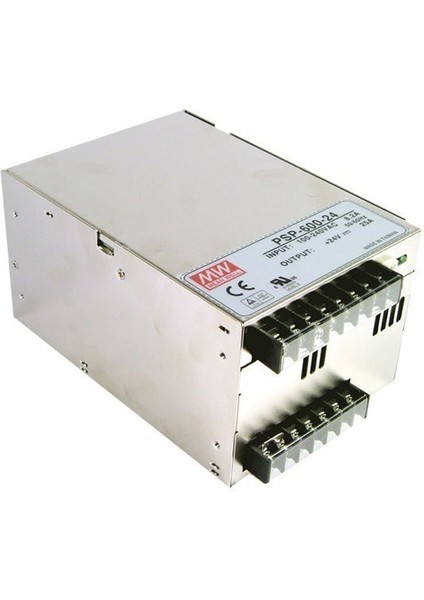 PSP-0600-24  	24VDC 25.0AMP  Meanwell Güç Kaynağı