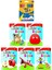 3-6 Yaş Şirin Boyama 5 Li Kitapları+Silinebilir 12 Li Pastel Boya 1