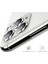 Apple Apple iPhone 12PRO Metal Çerçeveli (Beyaz) Kamera Koruma Lensi 3