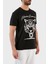 Logolu Bisiklet Yaka Pamuklu Erkek T-Shirt TIPS123IT99 4