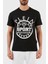 Logolu Bisiklet Yaka Pamuklu Erkek T-Shirt TIPS128IT99 1