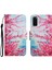 Samsung Galaxy S20 Fe Için Boyalı Deri Kılıf Kırmızı - Mavi (Yurt Dışından) 3