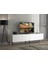 Wood'n Love Vega Premium 200 cm Geniş Dolaplı Metal Ayaklı Tv Ünitesi - Beyaz / Siyah 3