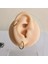 Paslanmaz Çelik Gold Minik Halka Küpe - 12 mm - 1 Çift 3