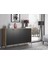 Hestia 4 Kapaklı Metal Ayaklı 160 cm Çok Amaçlı Dolap Konsol - Atlantik Çam - Siyah / Siyah 3