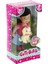 Cute Girl Sarı Köpekli ve Kumral Mini Bebek 2