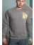 Erkek Cluster Sweatshirt - Gri 1