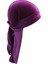 Unisex Zarif Kadife Bandana Şapka Uzun Kuyruk Müslüman Headwrap Kemo Şapka Mor (Yurt Dışından) 2