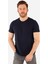 Regular Fit Bisiklet Yaka %100 Pamuk Kısa Kollu Basic Penye T-Shirt-PE3601TY22 1