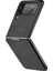 Samsung Galaxy Z Flip3 5g Için Çapraz Pc Koruyucu Kılıf Siyah 1