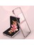 Samsung Galaxy Z Flip3 5g Için Pc Darbeye Dayanıklı Kılıf Kaplama Altın 2
