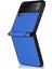 Samsung Galaxy Z Flip3 5g Için Karbon Fiber Doku Kılıf Mavi 1