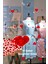 Sevimli Eros ve Kalpler Sevgililer Günü Cam Vitrin Oda Stickerı 70CM 2