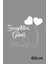 Sevgililer Günü Yazısı Ipe Bağlı Kalpler Sticker 60CM - Beyaz 1