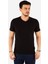 Regular Fit V Yaka %100 Pamuk Kısa Kollu Basic Penye T-Shirt-PE3602TY22 1