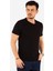 Regular Fit V Yaka %100 Pamuk Kısa Kollu Basic Penye T-Shirt-PE3602TY22 2
