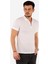 Regular Fit Fermuarlı Polo Yaka %100 Pamuk Kısa Kollu Basic Penye T-Shirt-PE3604TY22 2