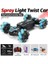 Rc Dublör Araba, 4WD 2.4ghz Erkek Kız 8-12 Için Hareket Sensörlü Uzaktan Kumandalı Araba, Işıklı Sprey 360 ° Flipsli Canavar Kamyon, Çift Taraflı Dönen Yol Aracı 2