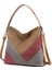 Moda Büyük Kanvas Çanta Fermuarlı Çanta Kadınlar Içın Vintage Panelli Tote Omuz Crossbody Ol Iş Evrak Çantası Korece (Yurt Dışından) 2