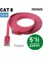 5 Adet CAT6 Yassı Ethernet (Network, LAN) Kablosu, Fuşya, 10 metre 2