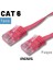 5 Adet CAT6 Yassı Ethernet (Network, LAN) Kablosu, Fuşya, 10 metre 5