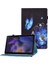 Tab A8 (2021) SM-X200 / SM-X205 Için Desenli Kartlıklı Elastik Bantlı Kalemlikli Pu Deri Koruyucu Tablet Kılıfı (Yurt Dışından) 1