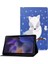 Galaxy Tab A8 Için Desenli Baskılı Pu Deri Stand Kapaklı Kart Yuvalı Koruyucu Tablet Kılıfı (Yurt Dışından) 1
