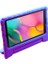 Galaxy Tab A 8.0 Wi-Fi (2019) SM-T290 Için Darbeye Dayanıklı Standlı Kulplu Eva Köpük Tablet Kılıfı - Mor (Yurt Dışından) 2
