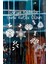 Aşağıdan Yukarı Çiçekler ve 8 Mart Kadınlar Günü Kutlu Olsun Yazısı Cam Vitrin Stickerı 60CM - Beyaz 3