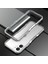 Apple iPhone 12 Mini Metal Tampon Kenarlı Telefon Kılıfı - Siyah(Yurt Dışından) 1