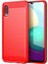 Mofı Samsung Galaxy M02 / A02 Için Karbon Fiber Yumuşak Tpu Kılıf - Kırmızı (Yurt Dışından) 1