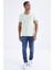 Açık Yeşil Basic Kısa Kol Standart Kalıp V Yaka Erkek T-Shirt - 87912 2