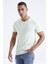 Açık Yeşil Erkek Basic Kısa Kol Standart Kalıp O Yaka T-shirt - 87911 3