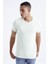 Açık Yeşil Erkek Basic Kısa Kol Standart Kalıp O Yaka T-shirt - 87911 5