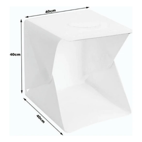 Greathings Büyük Boy Ürün Çekim Çadırı Mini Fon Fotoğraf Stüdyosu Ledli Işık Perdesi 40 x 40 cm Greathings Büyük Boy Ürün Çekim Çadırı Mini Fon Fotoğraf Stüdyosu Ledli Işık Perdesi 40 x 40 cm