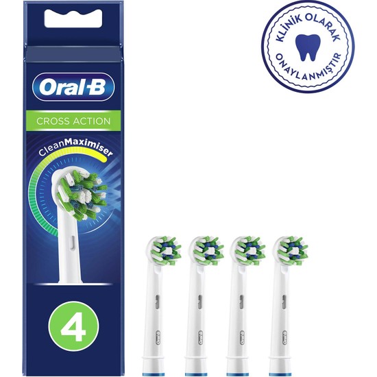 Oral-B Cross Action Clean Maximizer 4'lü Diş Fırçası Yedek Başlığı EB50