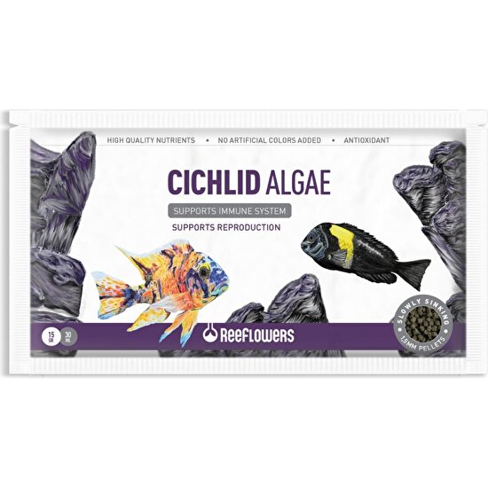Reeflowers Cichlid Algae Balık Yemi 15 gr