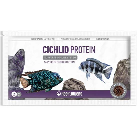 Reeflowers Cichlid Protein Balık Yemi 15 gr