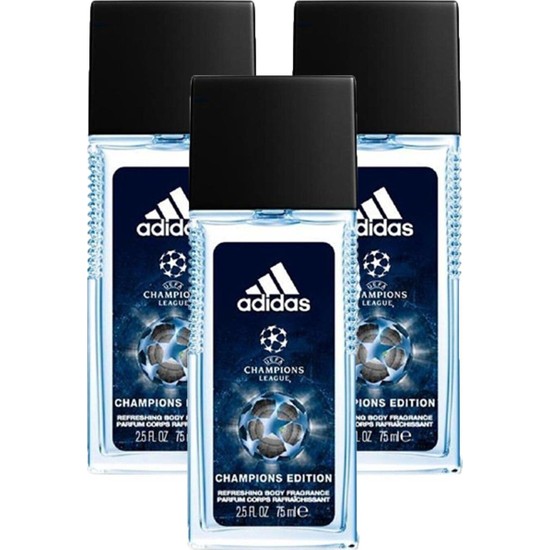 Adidas Natural Sprey Erkek Champions League 75 ml 3'lü Fiyatı